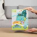 Geotoys Mid-Atlantic Region Jigsaw Puzzle - 250 Piece Puzzles for 8 Year Olds - Jigsaw Puzzles for Kids Ages 8-12 Years Old - Kids Puzzle Games with Colorful Landmarks