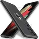 JAME for Samsung Galaxy S21 Ultra Case, Slim Soft Bumper Protective Cover for Samsung S21 Ultra Case, with Invisible Ring Holder Kickstand Cover for Galaxy S21 Ultra, Black