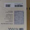 Istana Stylish Foldable Stain Resistant Rug 10x14 - Grey/Gold - Boho Washable Area Rug