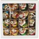 Kurt S. Adler, Inc. YAMGG0924 Kurt Adler 30mm Solid & Reflector Glass Ball Ornament Set of 16 Ornament Set