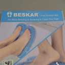 BESKAR XL Large Foot Scrubber Mat for Use in Shower - Shower Foot Cleaner to Eliminate Calluses Dead Skin, Foot Massager Mat for Men & Women to Soothe Achy Feet, Non Slip Suction Cups (Gray)