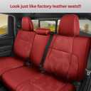 DiffCar Seat Covers for Toyota Tacoma 2026 2025 2024 Double Cab(Gas Only), Full Set Faux Nappa Leather Truck Accessories for Tacoma 4th Gen, Car Seat Protectors Custom Fit for Tacoma Seat, Red Camo
