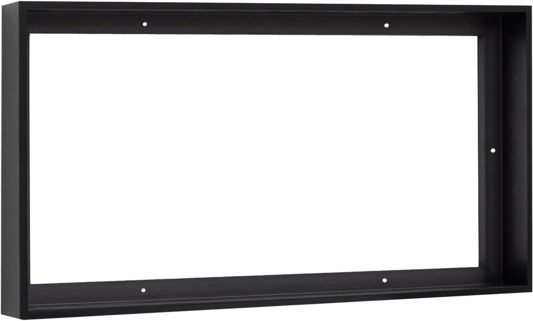 Pixy Canvas 22x28 Floater Frame for 1.5" Deep Canvas Paintings, Wood Panels & Stretched Canvas Boards, (Black, 22 x 28)