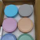 DRKIO 6 Pack Glass Baby Food Storage Containers - 4 Oz Baby Food Jars with Lids Baby Food Maker Microwave Dishwasher Freezer Safe 100% Leak Proof BPA Free Reusable