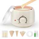 250ml Mini Waxing Kit for Women, Hard Wax Kit for Hair Removal, Waxing Kit for Bikini, Underarms, Eyebrows, Face, Compact for Teen Girls or Students Starters, Sensitive Skin, Dorms & Home Use (Pink)