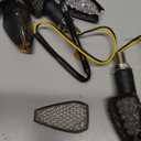 4PCS Motorcycle Turn Signals, LED Lights Turn Signal Assembly, 12V 14LED Bright Amber Lamp Motorcycle Blinkers, Compatible with Yamaha, Suzuki, Front Rear Signal Lights Accessories