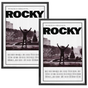 SnapeZo 2-Pack 27x41 Black Movie Poster Frames, Front-Loading Snap Frame, 1.25" Aluminum Profile, Wall Mounted