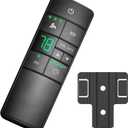 HD3 Ceiling Fan Remote Control Replacement for Hampton Bay Home Decorators Collection 3-Speed Timer Light Dimmer Thermostatic Control, 2AAZPHD3/HD3 KUJCE10320/TR222A, A25-TX031, 68108, 98108
