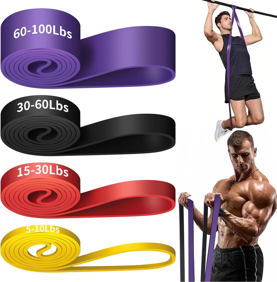 Alllvocles Resistance Band, Pull Up Bands, Pull Up Assistance Bands, Workout Bands, Exercise Bands, Resistance Bands Set for Legs, Working Out, Muscle Training, Physical Therapy, Shape Body, Men Women 5.1 Inches