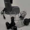 Ninja NeverClog Cold Press Juicer, Powerful Slow Juicer with Total Pulp Control, Countertop, Electric, 2 Pulp Functions, Dishwasher Safe, 2nd Generation, Charcoal, JC151