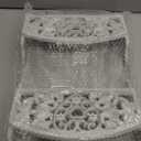 Mail Organizer with Key Holder,2-Slot Mail Holder with 4 Key Hooks for Wall Decorative, Wooden Hanging Organizer for File Letter in Shelf Home Farmhouse Decor for Entryway Office