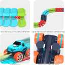 Race Car Track Toy for Kids Ages 3 4 5 6 7 8+ with LED Light-Up Vehicles, Flexible Dinosaur Race Track Battery Electric Race Car Track Set, Gifts Toys for Boys Girls Toddlers (240pcs 2Car)