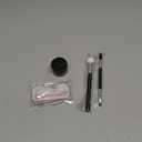 Eyebrow Stamp Stencil Kit ,Brow Stamp Trio Kit with Waterproof Eyebrow Pencil, Eyebrow Pomade, 20 Eyebrow Stencils, Dual-ended Eyebrow Brush and Sponge Applicator - Dark Brown