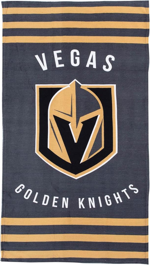 Northwest NHL Vegas Golden Knights Beach Towel, 30" x 60", Stripes