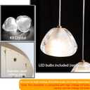 Modern Chandelier Crystal Pendant Light for Kitchen Island Dining Room Bedroom Hallway Gold