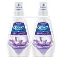 Crest Mouthwash/Mouth Rinse, 3D White Brilliance Whitening, Alcohol Free, Clean Mint, 2x1L (33.8 fl oz)