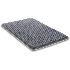 Dog Bed for Crate High Resilience Foam Crate Pad Mat for Medium Large Dogs Washable Anti-Slip,35" x 22",Dark Gray