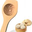 Wooden Steamed Bun and Mooncake Molds Kitchen Tool for Homemade Buns, Cookies & Mooncakes Baozi Dumpling Molds for Lunar New Year Mid-Autumn Festival