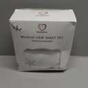 Bearmoss Muslin Crib Sheets - 100% Cotton Baby Crib Sheets Fitted for Standard Crib Mattress & Toddler Bed Mattress 52"x28" Soft Breathable Crib Sheet Neutral for Boys Girls - 2 Pack (White Star)