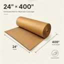 Corrugated Cardboard Roll, 24 x 400 Inches Single Face Brown cardboard Roll