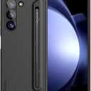 Nillkin for Samsung Galaxy Z Fold 5 Case with Writing Pen 【Upgrade Version】, Food Grade Liquid Silicone Protective Fold 5 S Pen Case Slim Thin Phone Cover for Galaxy Z Fold 5 5G, Black