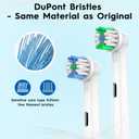 Replacement Toothbrush Heads Compatible with Oral B Pro 1000 Electric Toothbrush,Replacement Brush Heads Refill for Genius X,Smart 1500,Pro 5000,16 Count (White)