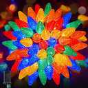 C9 Outdoor Christmas Lights, 72 FT 110 LED C9 String Lights, 8 Modes & Timer Connectable Waterproof for Christmas Tree light Indoor Outdoor Roofline Patio Outside Yard Holiday Xmas Decor, Multicolor