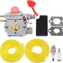 Hipa 545081855 Carburetor for Poulan Pro BVM200VS BVM200C Craftsman 25CC Leaf Blower Parts Walbro WT-875 WT-875A Carb with 545116801 Air Filter Tune-Up Kit