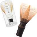 Handcrafted Kurotake Shin Chasen Matcha Whisk (1-Piece), Matcha Wisk for Ceremonial Grade Matcha Powder, Dark Bamboo Whisk, Artisan Made Ceremonial-Grade Macha Whisks