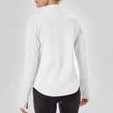 UPF 50+ Hiking Shirt for Women - 1/4 Zip Long Sleeve Sun Protection Top Lightweight & Quick Dry for Trail Running (L)