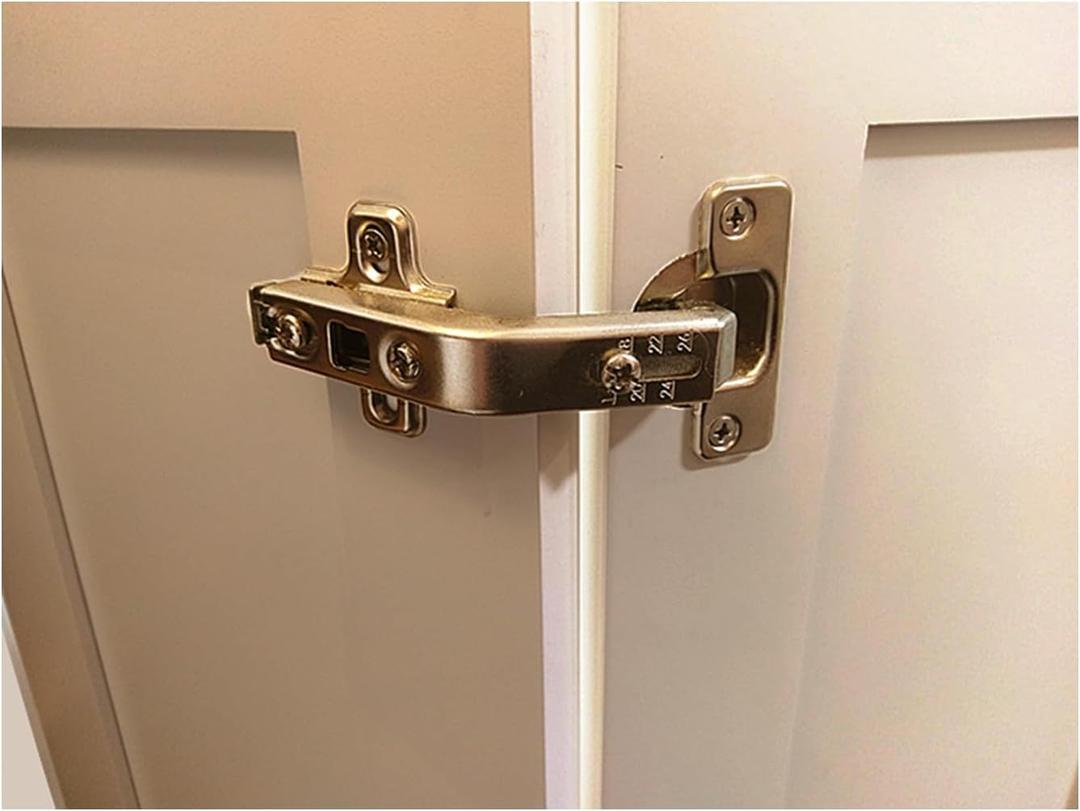 Lazy Susan Cabinet Hinges 2 Pack, 135 Corner Cabinet Door Hinges for Folding Doors, Stainless Steel Kitchen Cabinet Hardware (Non Soft Close)