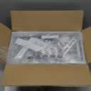 Under Sink Organizer, 2-Tier Dual Pull Out Cabinet Organizer Drawers With Smooth Circular Rail, Large Capacity Metal Mesh Sliding Shelves For Bathroom& Kitchen Storage,Height AdjustableWhite,2 Packs (2 Pack-15.9"Dx11.6"-16.7" H)