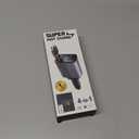 4 in 1 Car Charging Adapter with Star Projector Light Retractable Cable Double USB C & USB A Fast Car Charging for Phone