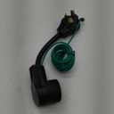 4 Prong to 3 Prong Dryer Plug Adapter with Green Ground Wire, Connects 4-Prong New Dryer Female to 3 Prong Old Dryer Male Receptacle, 10-30P to 14-30R Dryer Adapter (Black)