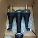 Moen Ronan Matte Black Two-Handle 4" Centerset Modern Bathroom Faucet with Push-Down Drain, 84022BL ((Pack of 1))