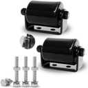 2Pack Slide Gate Guide Roller with C Post Welded Bracket, Hard Nylon Sliding Rolling Gates Guider, Heavy Duty Sealed Ball Bearing Side Roller Assembly (3 Inches - 2 Pack with Screws)