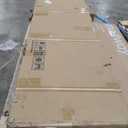 30" x 84" Bifold Sliding Barn Door, K Shaped Panel with Sliding Hardware Kit Set, Finished Closet Door Slab, 2.83FT Track for 2 Doors, MDF, White