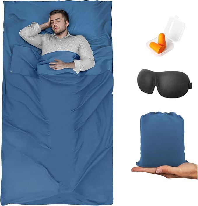 Sleeping Bag with Eye Covers