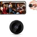 Hidden Camera Surveillance Monitor - WiFi Nanny Cam with 1080P Night Vision, Motion Detection, and Smartphone Compatibility - Indoor Spy Camera for Home/Baby/Office