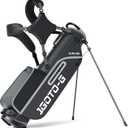 1GoTo-G Lightweight Golf Stand Bag - 4-Way Length Dividers Golf Club Bag with USB Charging Port and Rain Hood for Men & Women, Driving Range & Par 3 (Black)