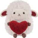 Apricot Lamb Love Lamb with Heart Stuffed Animals for Kids, Soft Cute Plush Toys for Baby Girl and Boy, Fluffy Love Lamb with Heart 6.3 Inches