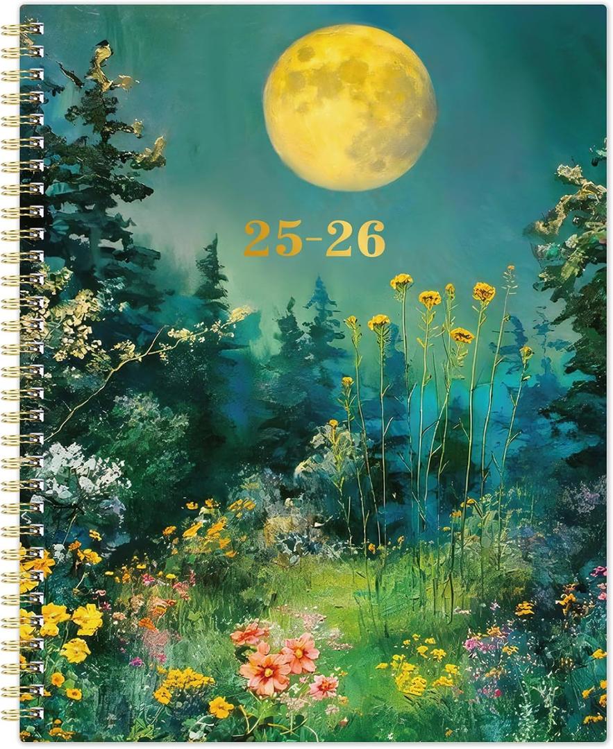 Planner 2025-2026 - Weekly and Monthly Planner from Jul. 2025 - Jun. 2026, 9" x 11", 2025-2026 Weekly and Monthly with Coated Tabs, Reference Calendar