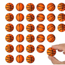 30 Pcs Mini Basketballs Stress Balls 1.18 Inch Mini Basketball Party Favor Tiny Foam Basketballs Small Soft Sports Balls Basketball Decorations Foam Toy for Relief Party