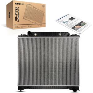 KAX CU1995 Engine Radiator, Compatible with E-150, E-250, E-150/E-250/E-350/E-450 Econoline/Club Wagon/Econoline Club Wagon/Super Duty, Econoline Super Duty(w/ 3/8 Transmission Oil Cooler Connections)