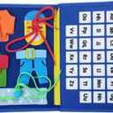 Toddler Busy Board Montessori Toys for 1 2 3 4 Year Old, Sensory Board Educational Activities for Learning Fine Motor Skills, Gifts for Girls Boys, Travel Toys for Airplane Car