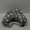 Momcozy Original Nursing Pillow for Breastfeeding-Pioneering Safety Fence- Wider Feeding Pillows for More Support for Mom & Baby- Easier Nursing & Hand Free- Fit for All, Removable Cotton Cover (Grey)