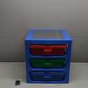 Room Copenhagen LEGO 3-Drawer Storage Rack System, 13-2/3 x 12-3/4 x 15 In, Blue