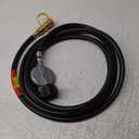 GasSaf 12ft Propane Regulator with Hose, Propane Hose for Indoor/Outdoor Heater -3/8 Quick Connect Disconnect