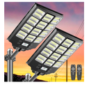Solar Lights Outdoor Waterproof 2400W Dusk to Dawn LED Solar Flood Light Motion Sensor, Street Lights Solar Powered with Remote Control for Outside, Parking Lot, Backyard Pack of 2