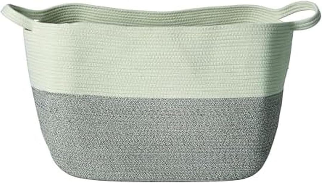 Artesa Rope Woven Laundry Storage Basket Bin, 22 Inch